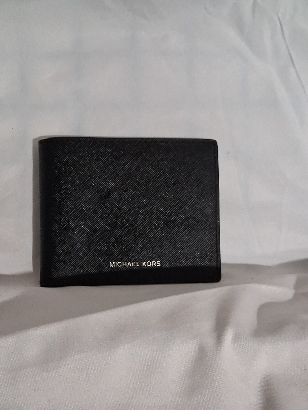 Michael Kors Black Saffiano Leather Bi-Fold Wallet